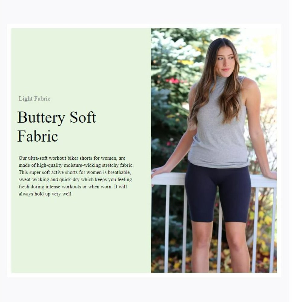 2pack COMFY FOREVER Navy High Waisted Biker Shorts - Picture 12 of 15